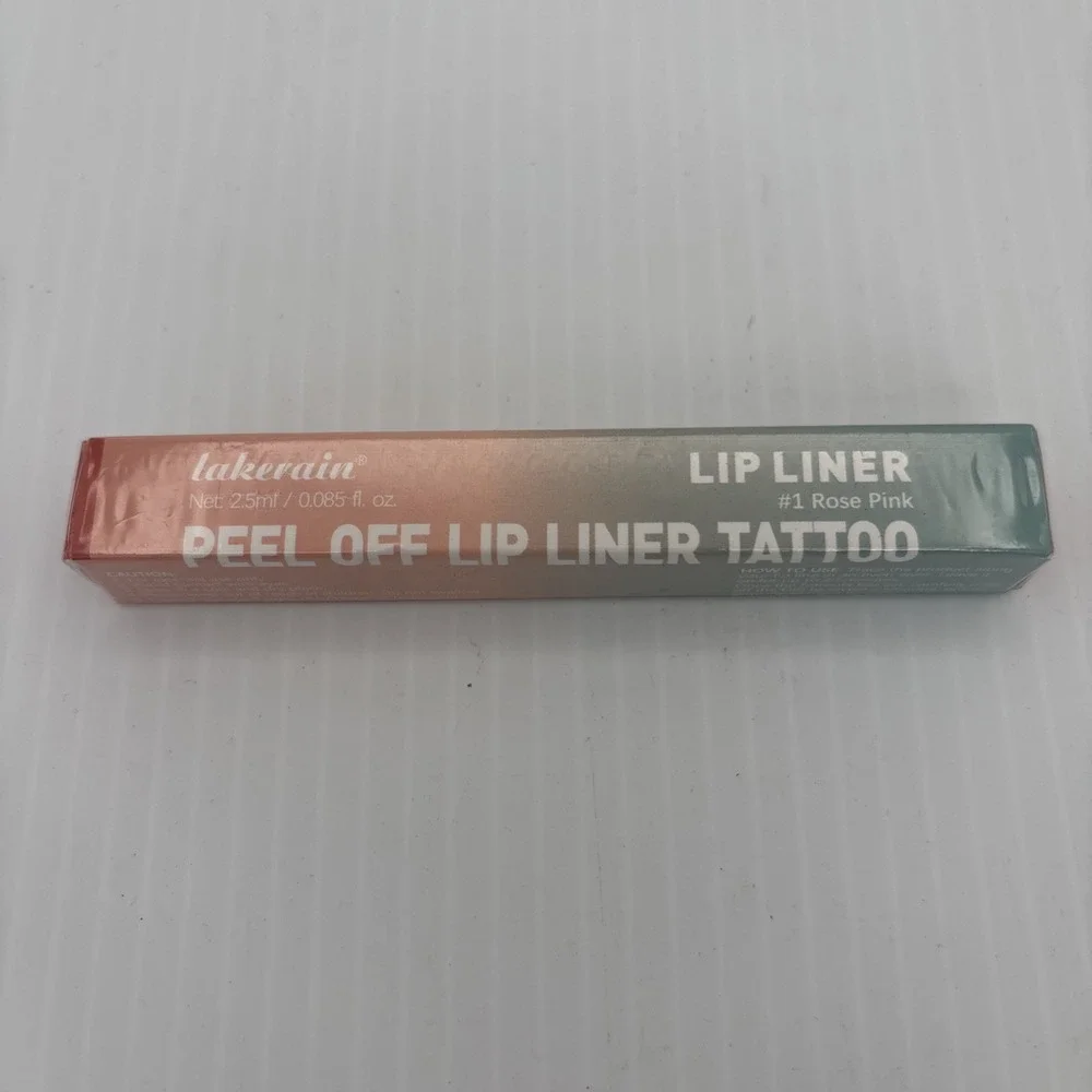 Lakerain Lip Liner Stain Peel Off Lip Stain #1 Rose Pink 0.12 oz - Long Lasting